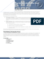 Software QA 1.2.4 Functional Testing Software Evaluation Form