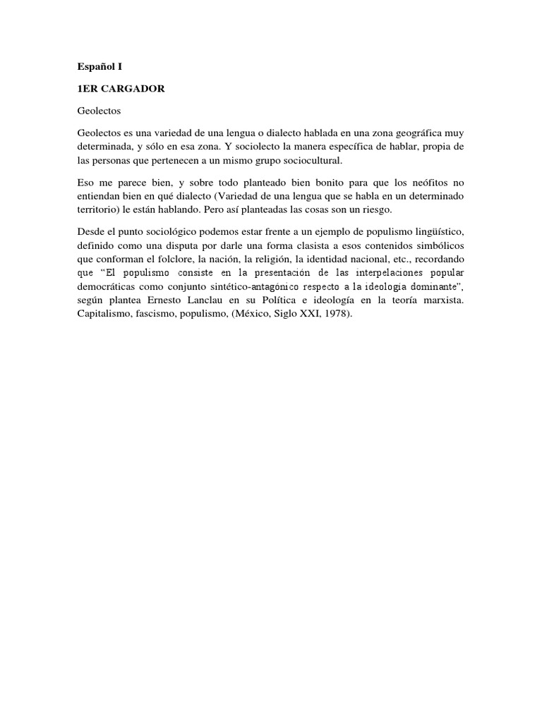 Definición y ejemplos de geolecto | PDF | Dialecto | Lingüística
