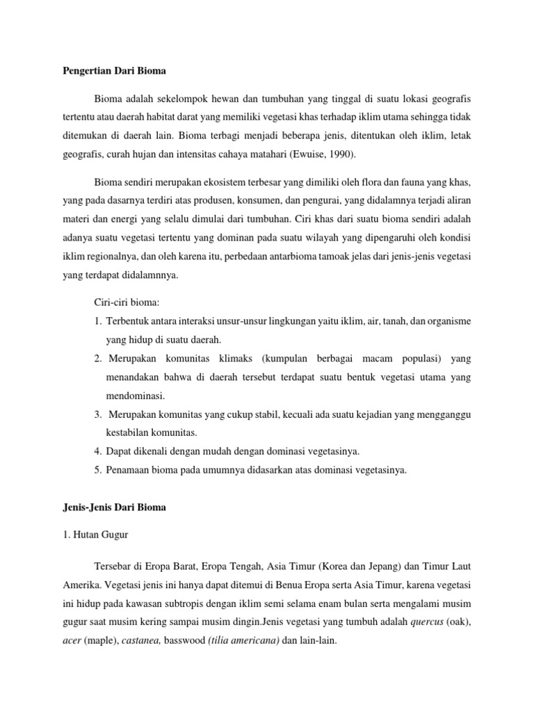 Bioma Dan Biosfer  PDF