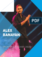 Alex Banayan 2020 Keynote Speaking Packet