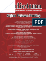 JURNAL DICTUM Edisi 13 April 2019 Kajian Putusan Penting