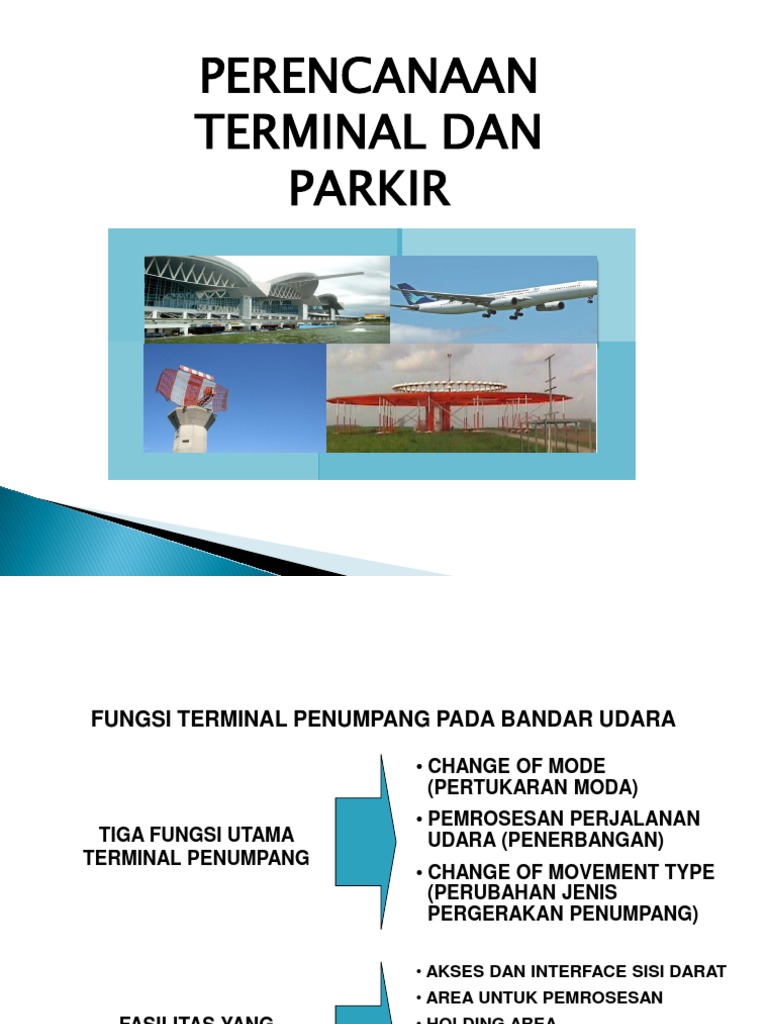 Perencanaan Terminal dan Parkir Bandara | PDF