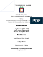 Características de Los Gobiernos Del PLD en Los Últimos 10años y Su Diferencia Con Los Gobiernos Del PR PDF