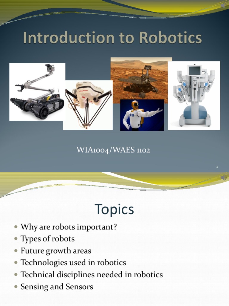 (Lecture 11) Intro To Robotics PDF | PDF | Gyroscope | Robot