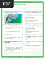 Movimiento, Fuerza y Energia Taller