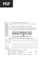 NSTSE - OMR Sheet - For STAR OP - For All Tests 1