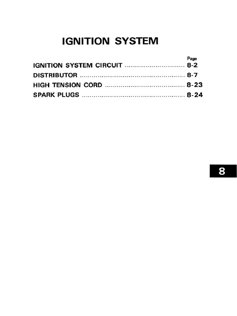 (TOYOTA) Ignition System 3K PDF PDF