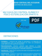 Métodos de Control Químico y Físico-Esterilización (Parte Ii)