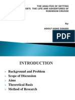 The Analysis of Setting