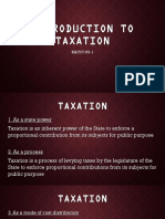 Introduction to Taxation Principles