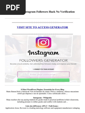 Free Instagram Followers Hack No Verification 536 Mobile App Ios - roblox follower bot generator on tablet