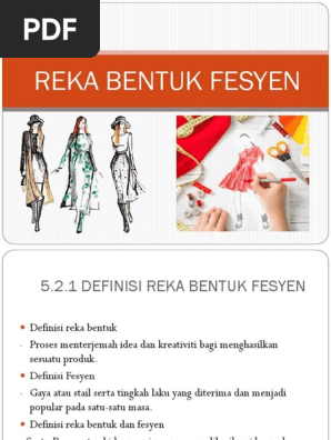 Reka Bentuk Fesyen Pdf