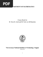 MathematicsCourses For B.TechMTech PDF