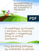 EKSPRESYONG sa PAGPAPAHAYAG NG KONSEPTO O PANANAW.pptx