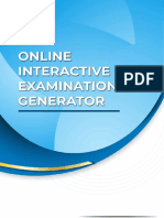 Online Interactive Examinator Generator