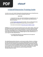 Dimension Online Training Guide