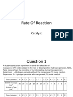 Rate of Reaction - Catalyst