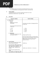 Detailed Lesson Plan | PDF | Fraction (Mathematics) | Lesson Plan