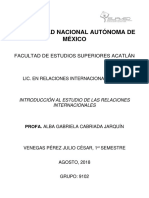 Mapa Conceptual Sobre Qué Son Las Relaciones Internacionales