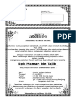 Surat Undangan Tahlil