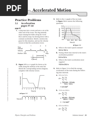 3 Text Solutions Acceleration Velocity