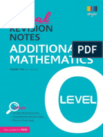 Topical Revision Notes Additional Mathematics O Level PDF