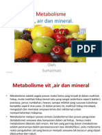 Metabolisme Mineral, Vit, Air