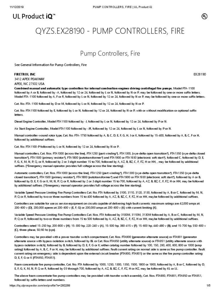 Firetrol Controllers Fire Ul Product Iq Energy Technology Electricity