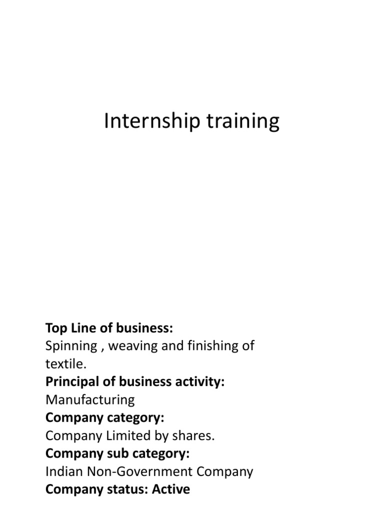 Siva Internship Training | PDF