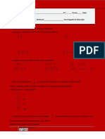 Avaliação de Matemática 6o Ano