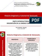 1 Historia Originaria y Colonial de Venezuela