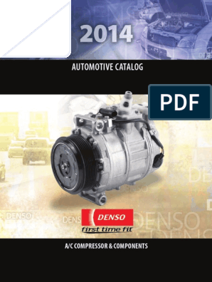 Denso Ac Compressor Components Catalog Belt Mechanical Air Conditioning