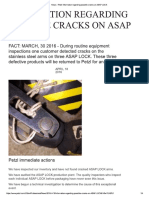 Petzl Information Regarding Possible Cracks On ASAP LOCK