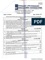 Computer Networks Sem in Examinations-1 Key