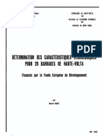 Détermination Des Caractéristiques Hydrologiques Pour 28 Barrages PDF