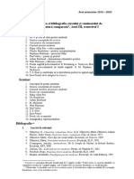 Tematica Lit Comp III - Sem I PDF