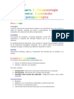 S1. Psicopatología General