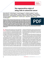 L1cam Defines The Regenerative Origen of Metastasis