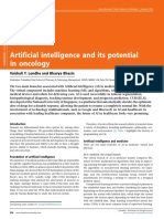 A.I and Its Potencial in Oncology