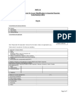 IEC Application Form Modification ANF2A