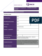 Apc Submission Example Building Surveying Rics PDF