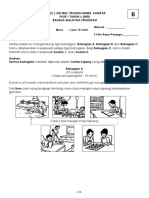 PKSR 1 Tahun 6 (Mei) Bahasa Malaysia Penulisan 2019