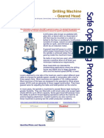 !drilling Machine Geared Head Instruction