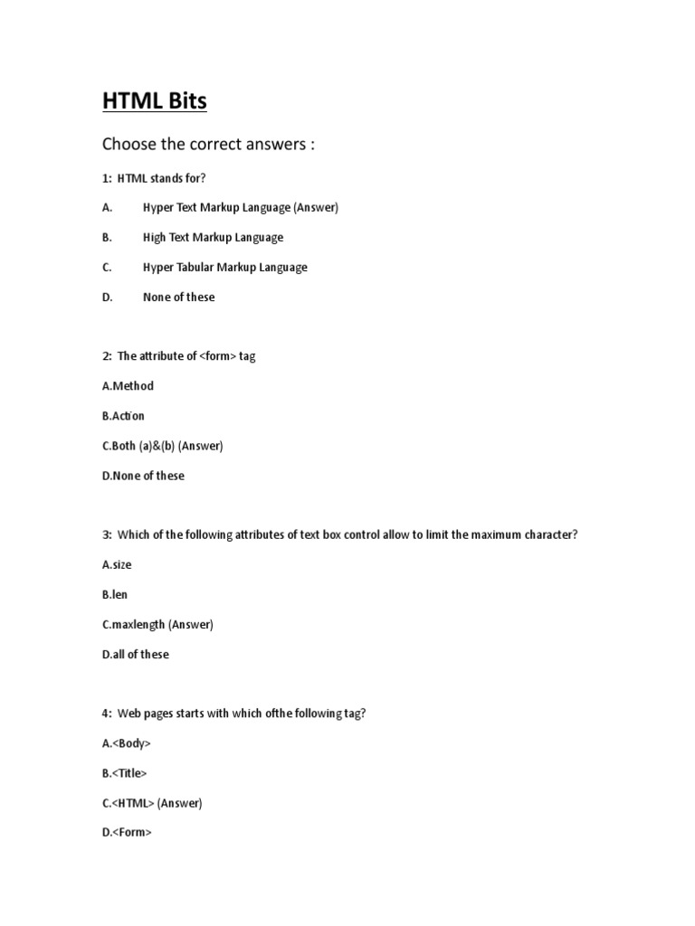 An Insightful Overview of HTML Fundamentals: Key Tags, Attributes and ...
