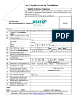 Application For RSETI Traiing