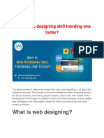 Why Is Web Designing Skill Trending One Today