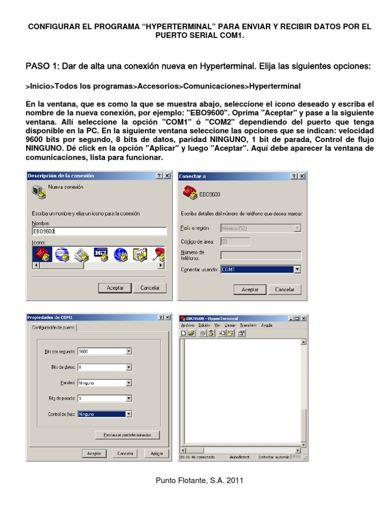 Configuración de Hyperterminal Serial | PDF | Ventana (informática ...