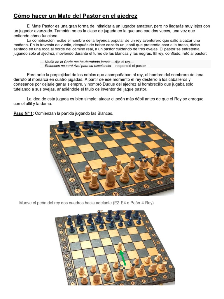 Qué es el 'mate pastor' en ajedrez, la forma más rápida de acabar la partida