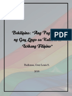 Bekilipino Ang Paglaladlad NG Gay Lingo PDF