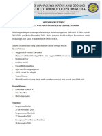 Edaran Oprec Ketua Baru SM-IAGI ITERA PDF